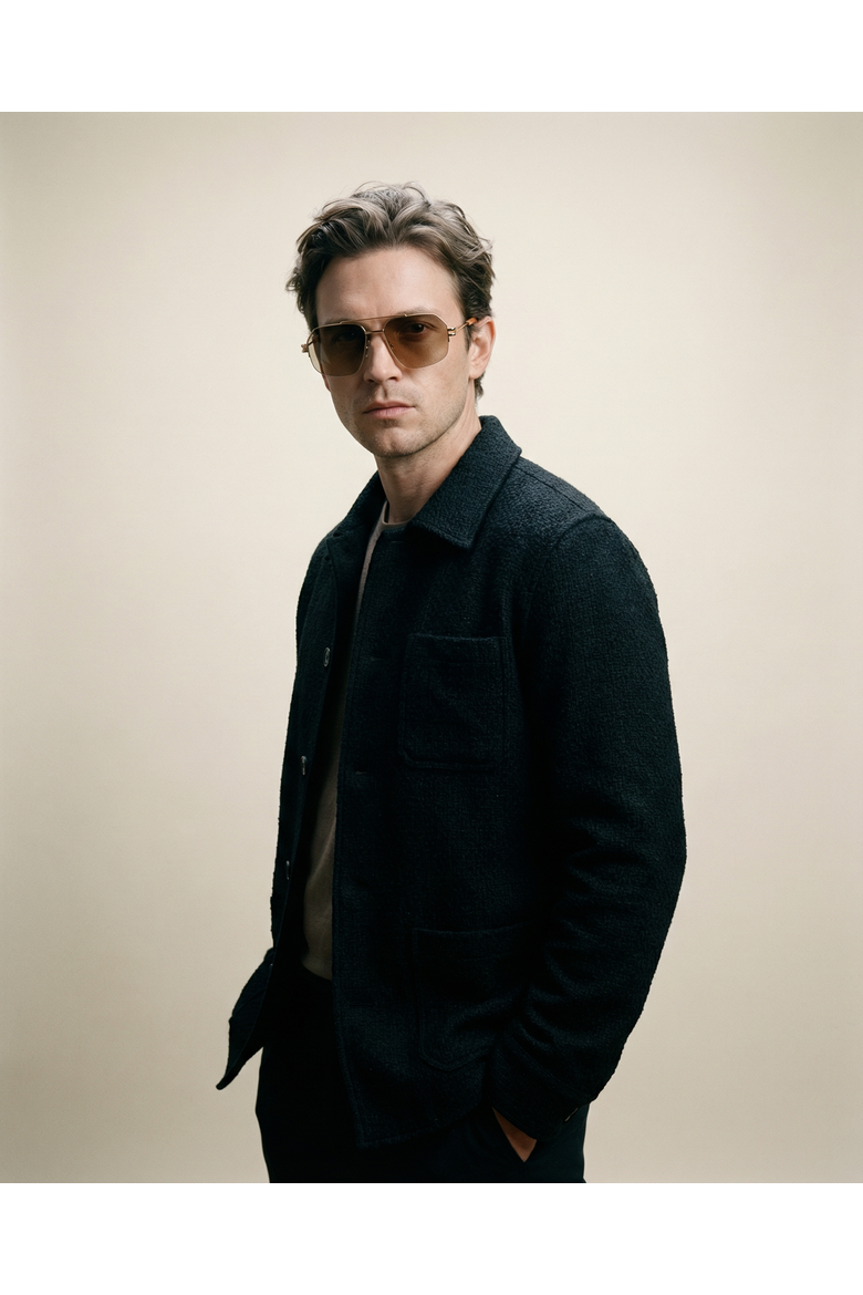 Charlie 56mm Aviator Sunglasses, Alternate, color, Amber