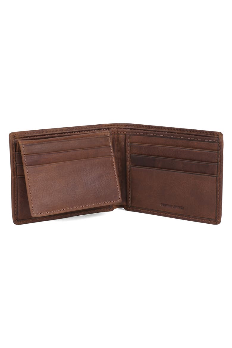 American Lodge Leather Bifold Wallet, Alternate, color, COGNAC