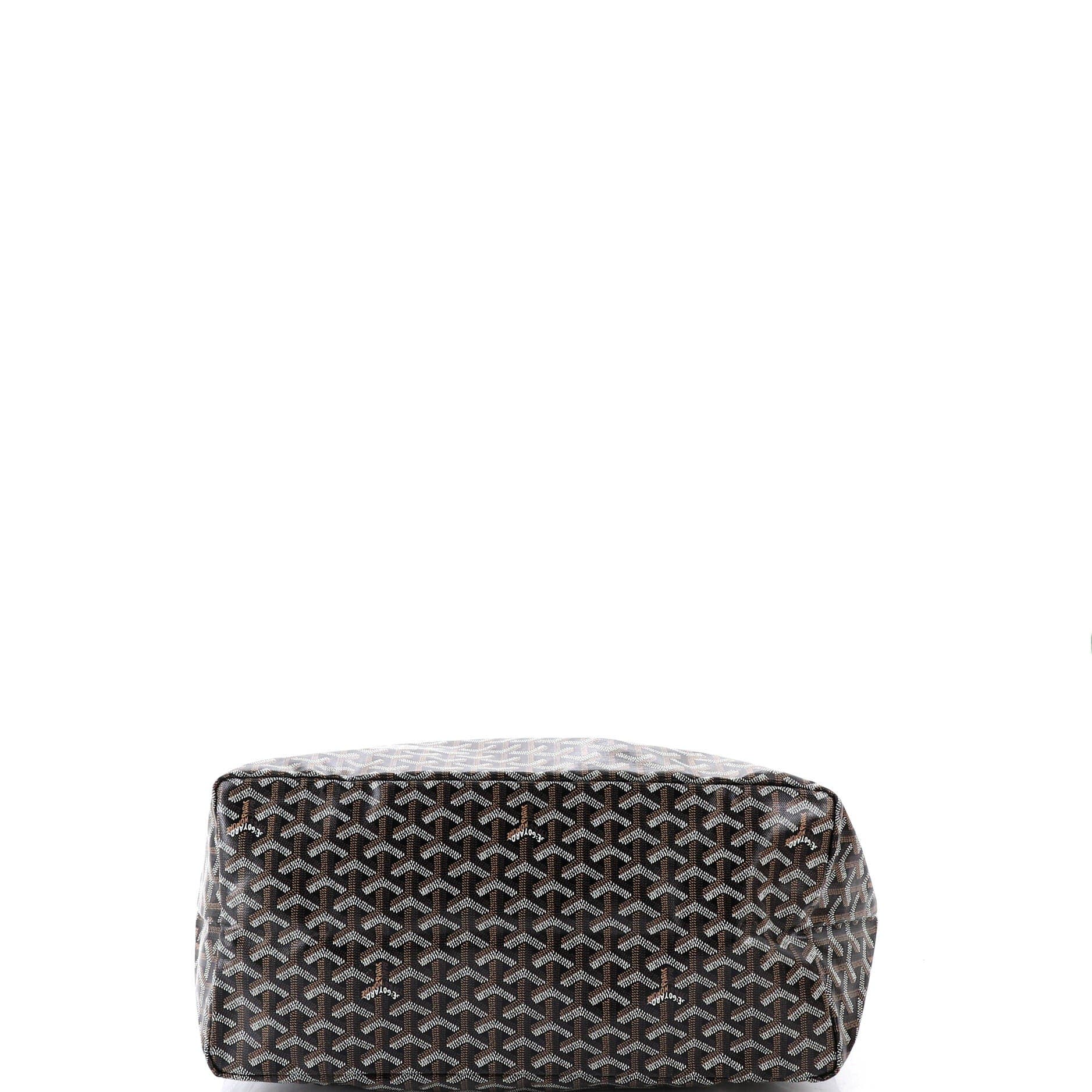 Pre-Owned Goyard Saint Louis Tote Coated Canvas GM, Alternate, color, Black