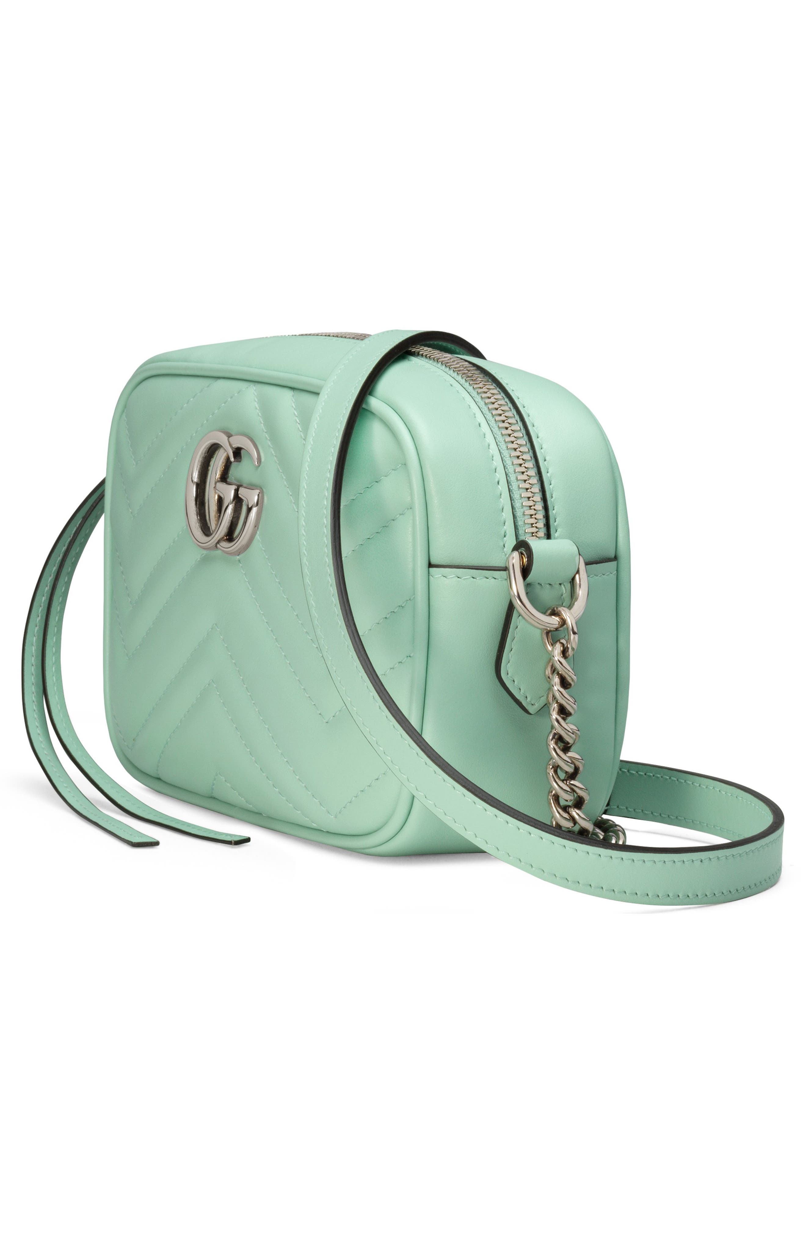 Gucci Mini GG 2.0 Matelassé Leather Camera Bag, Alternate, color, 
