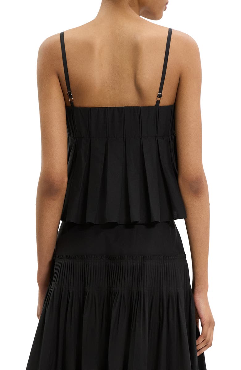 Theory Box Pleat Babydoll Camisole, Alternate, color, Black