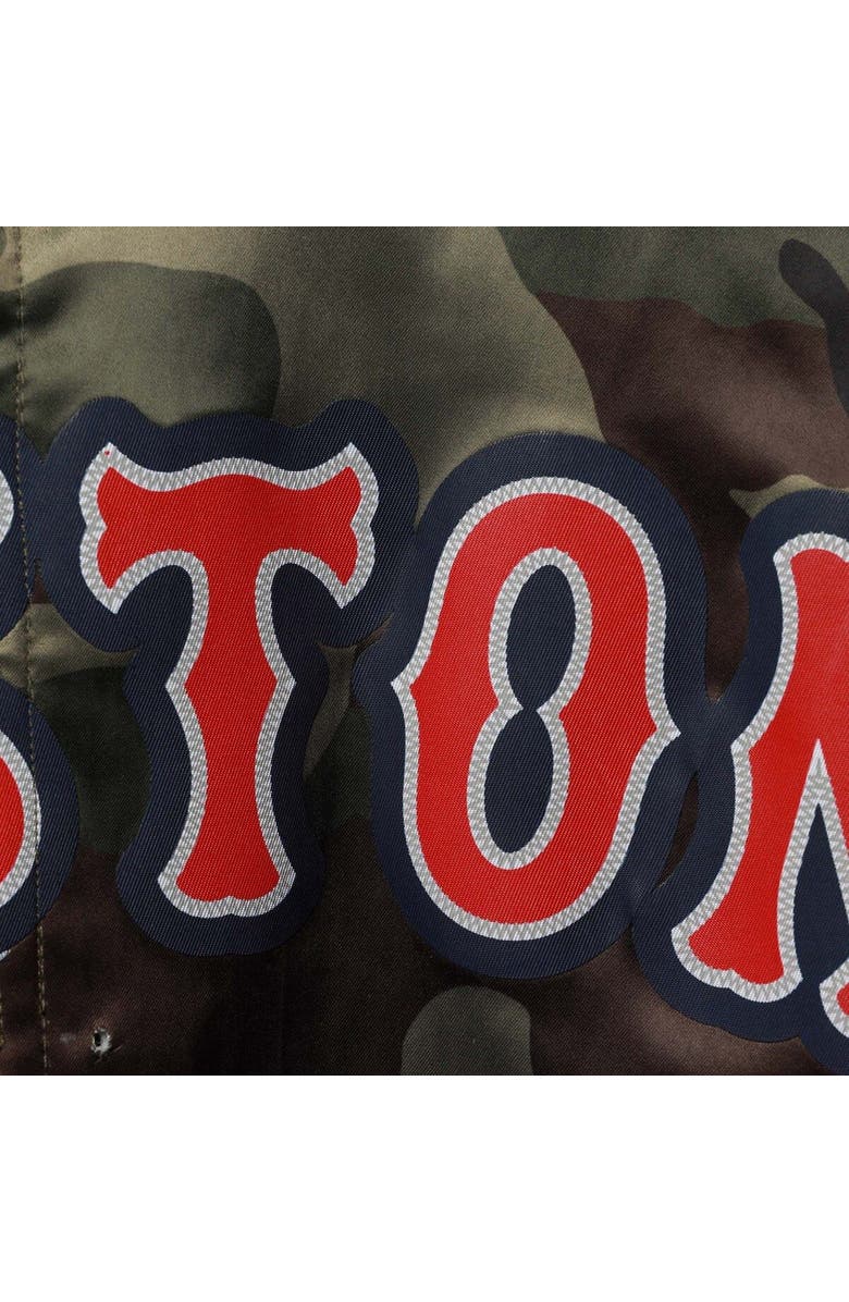 PRO STANDARD Men's Pro Standard Camo Boston Red Sox Satin Full-Snap Jacket, Alternate, color, 