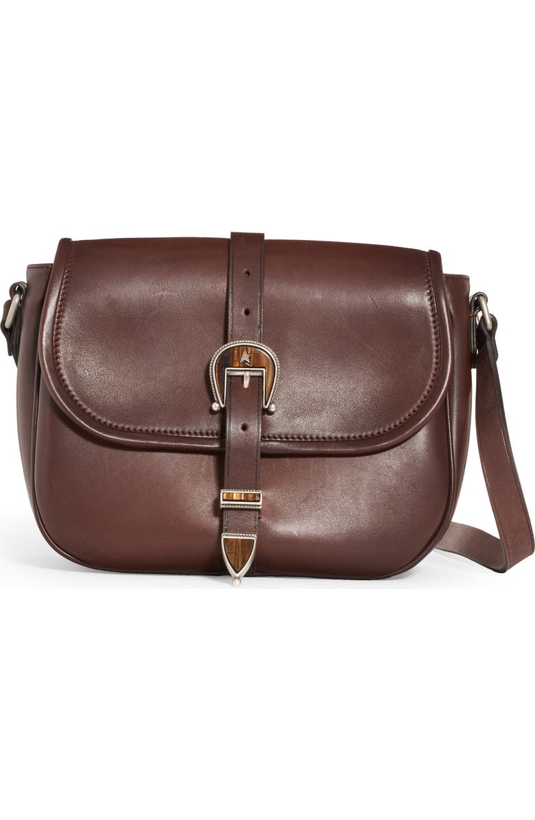 Golden Goose Medium Rodeo Leather Shoulder Bag, Main, color,