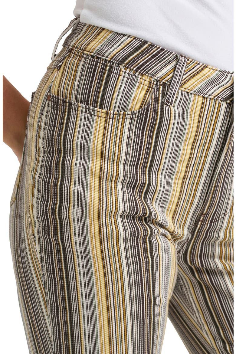 Western Stripe Flare Jeans, Alternate, color, SUNSET SEPIA