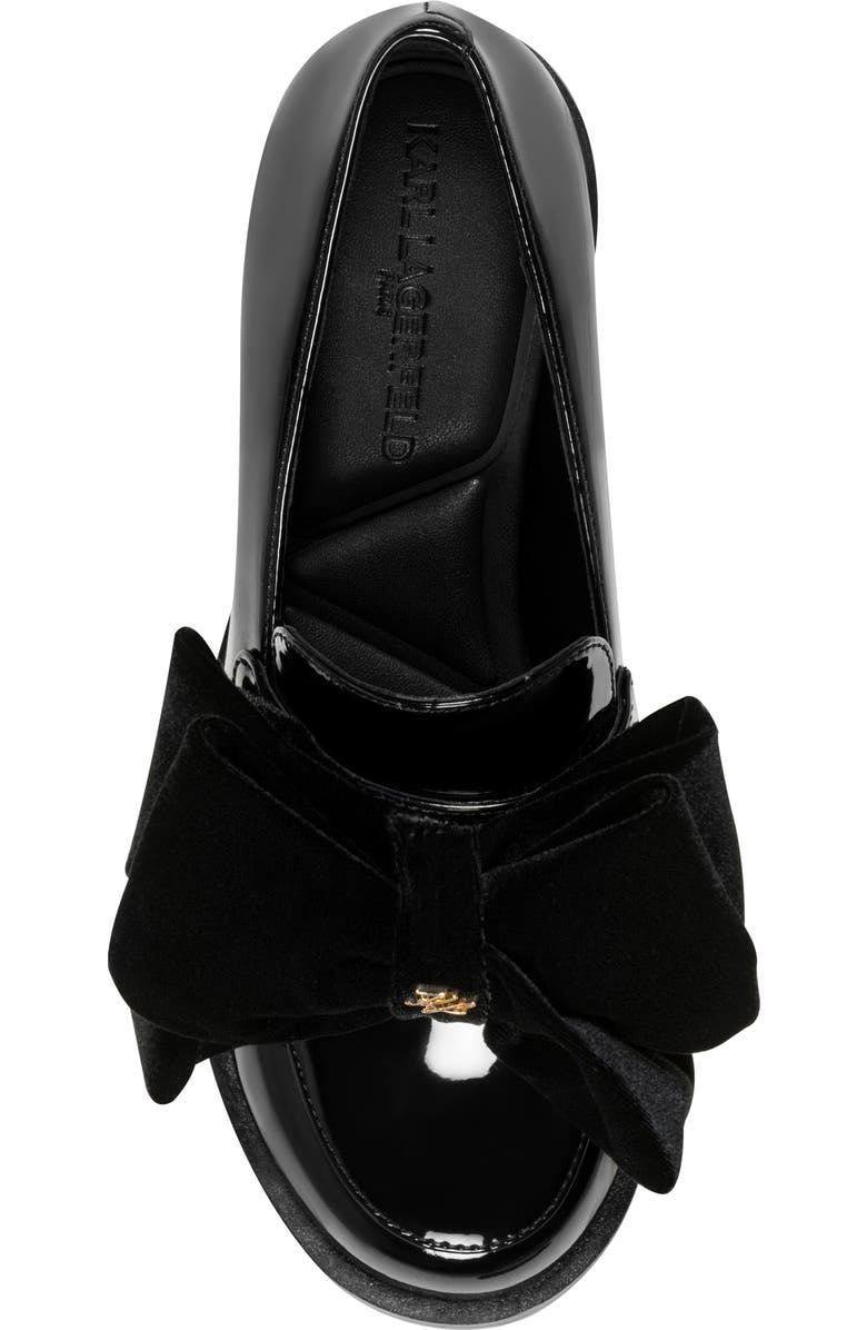 KARL LAGERFELD PARIS Camilia Bow Loafer, Alternate, color, Black
