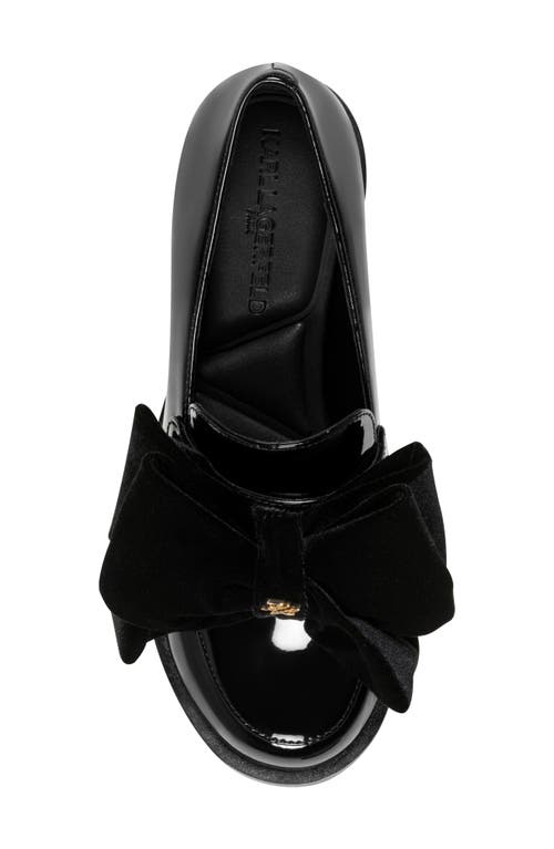 Karl Lagerfeld Paris Camilia Bow Loafer In Black