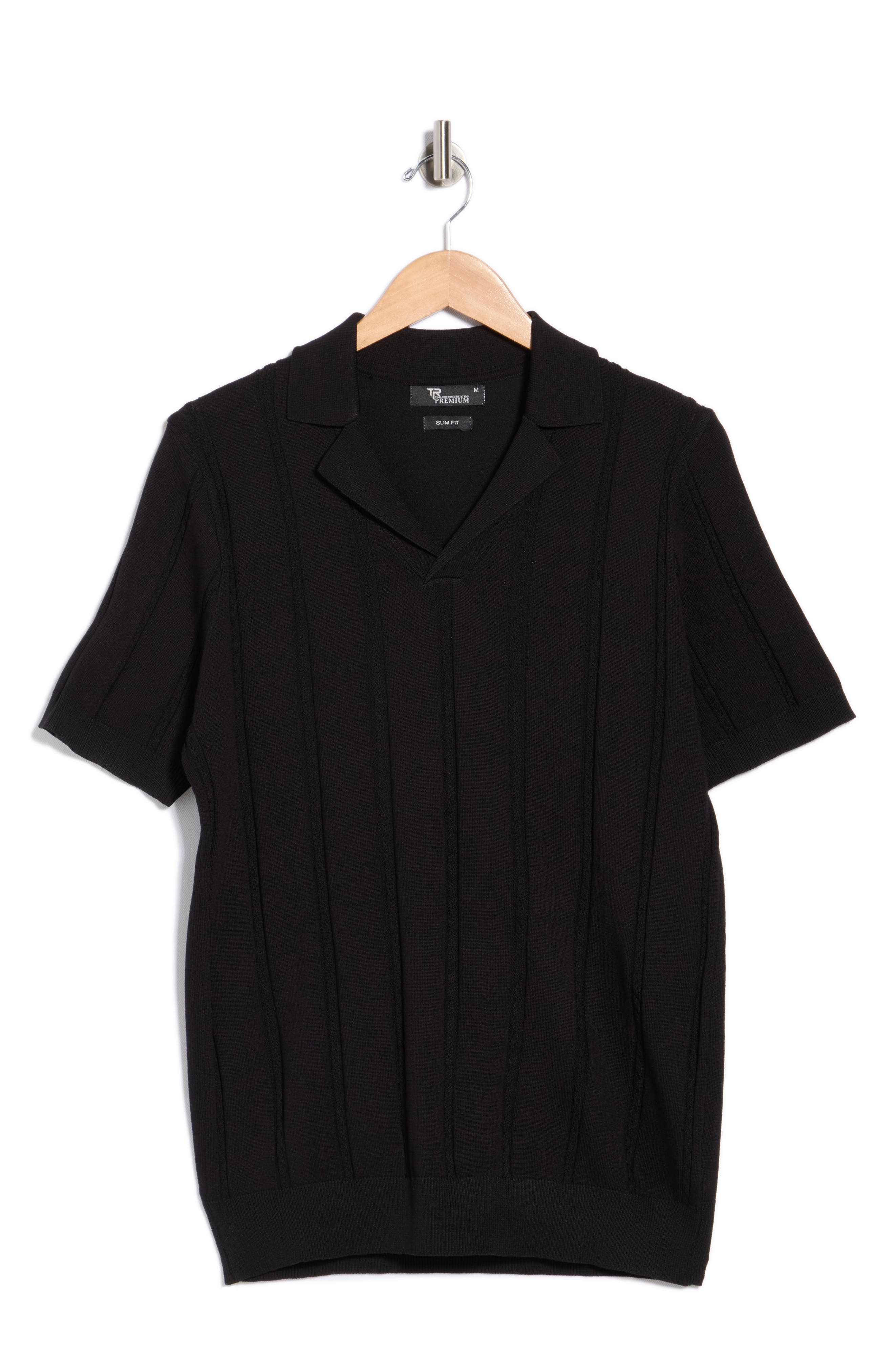 T.R. PREMIUM Slim Fit Johnny Collar Polo Sweater