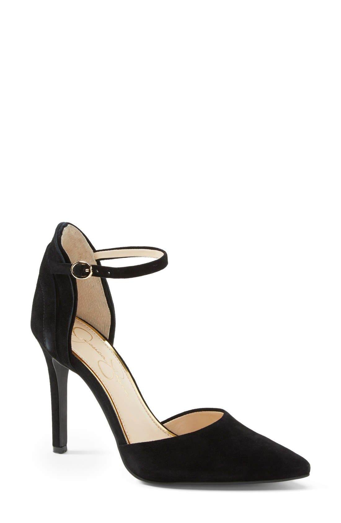 Jessica Simpson 'Carlette' Ankle Strap Pump, Main, color, 