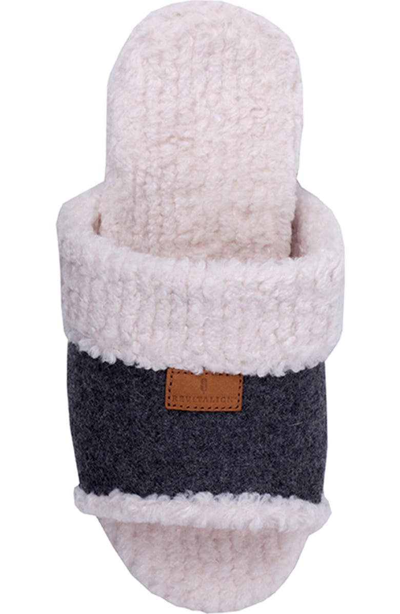 Revitalign Juniper Faux Shearling Orthotic Slipper, Alternate, color, Charcoal