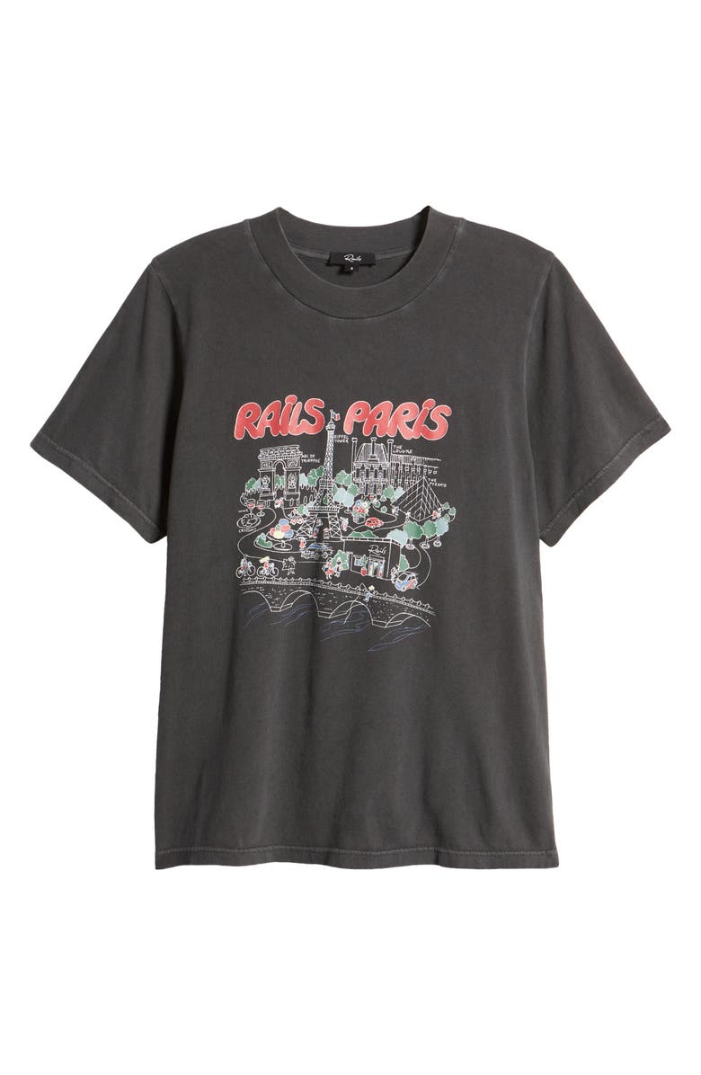 Rails Paris Oversize Cotton Graphic T-Shirt, Alternate, color,