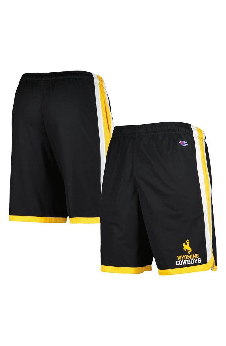 Champion Men's Champion Black Wyoming Cowboys Basketball Shorts, Main, color, Black