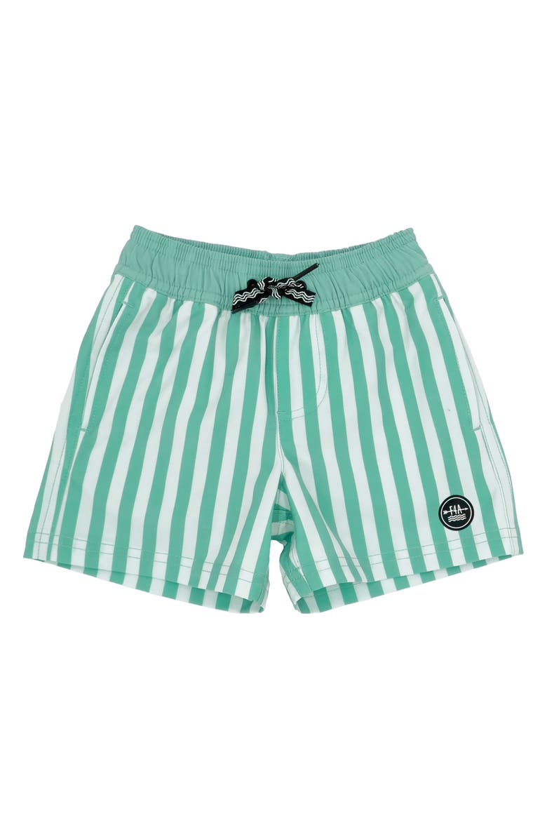 Feather 4 Arrow Sun Club Volley Swim Trunks, Main, color, 