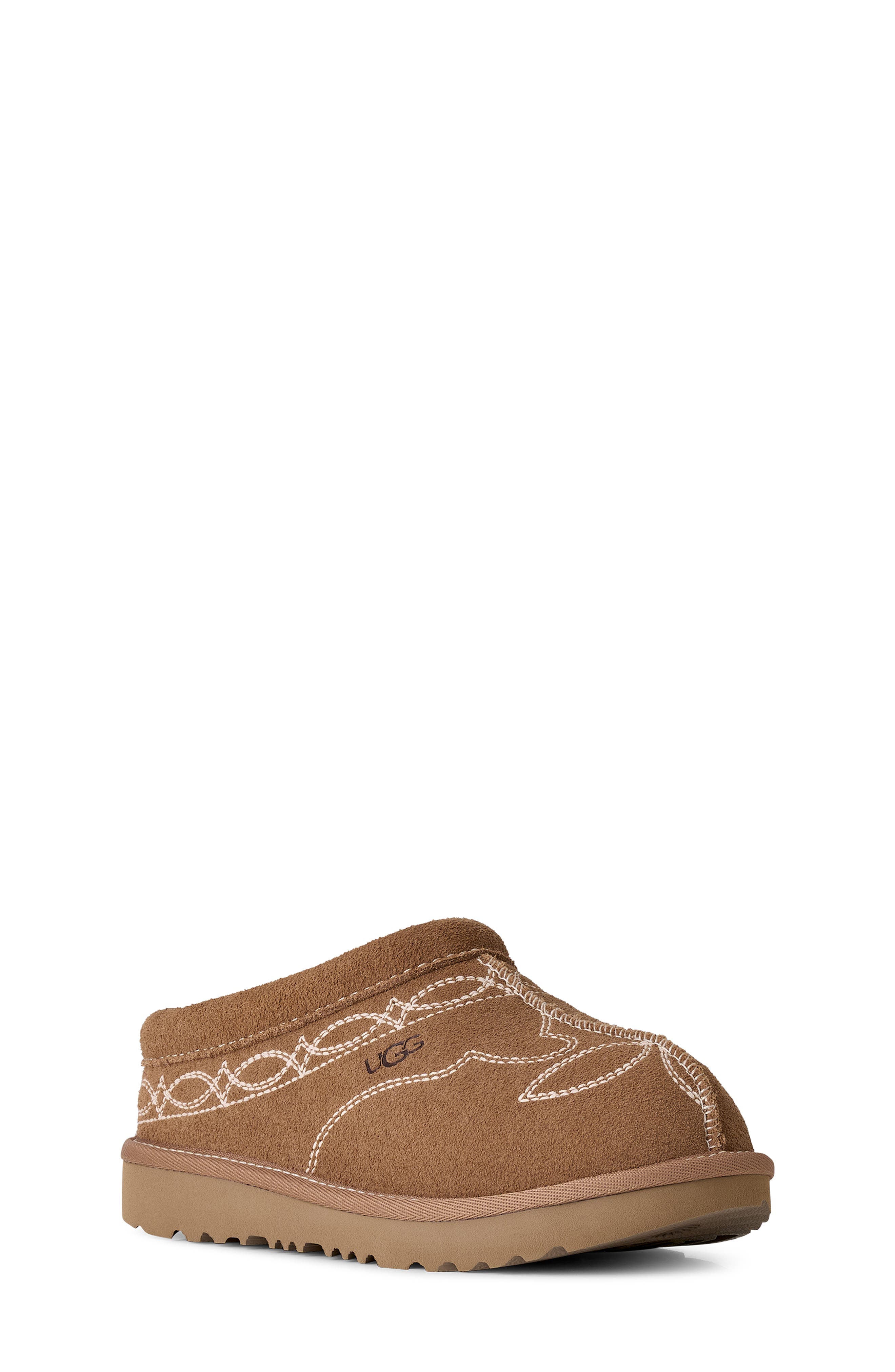 Kids' Tasman II Western Slipper, Main, color, CHESTNUT