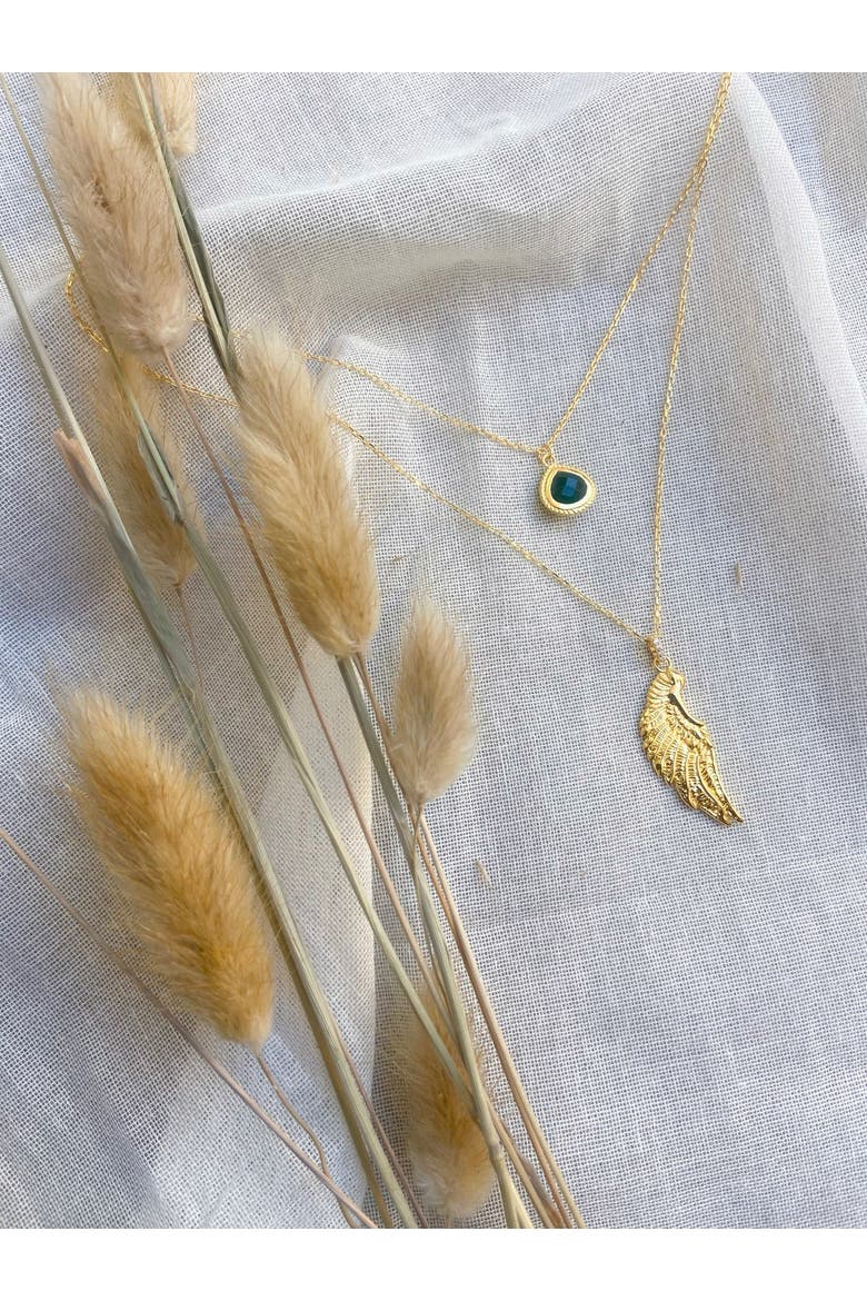 Archangel Raphael Angel of Healing Necklace, Alternate, color, White