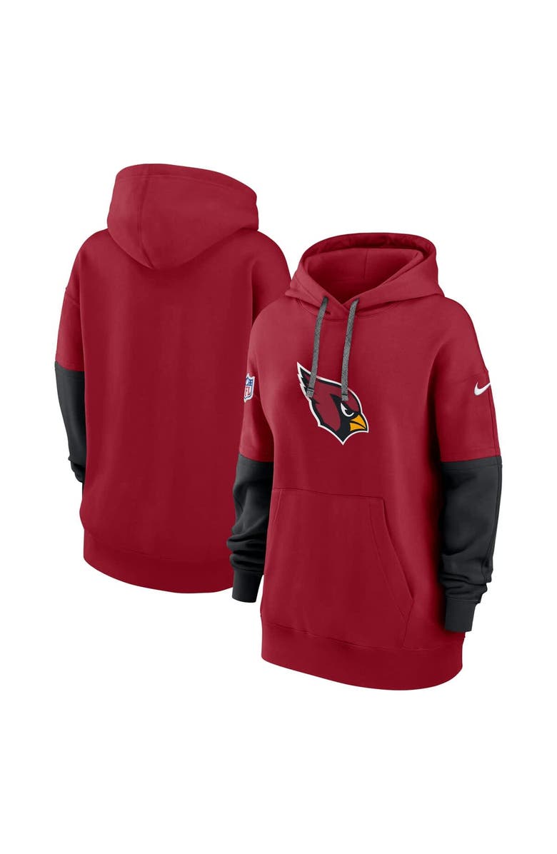 Nike Women's Nike Cardinal Arizona Cardinals 2024 Sideline Essential Fleece Pullover Hoodie, Main, color, Cardinal