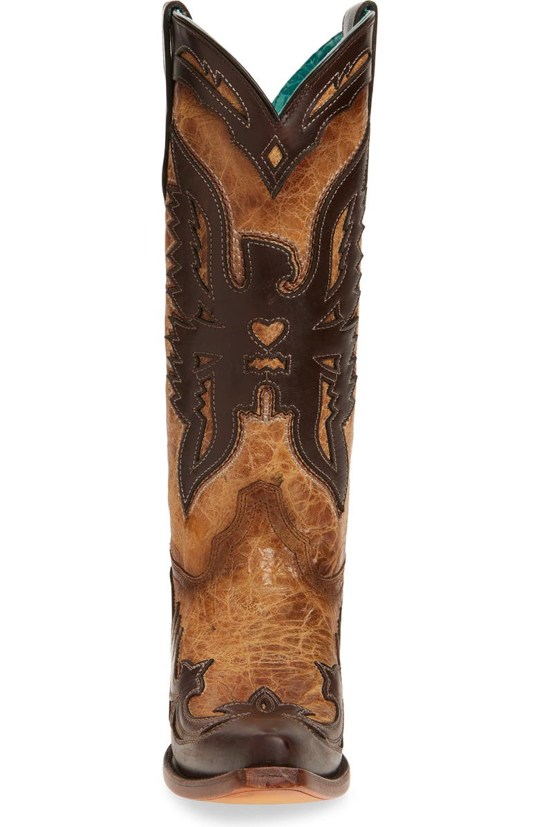 CORRAL Eagle Overlay Western Boot, Alternate, color,