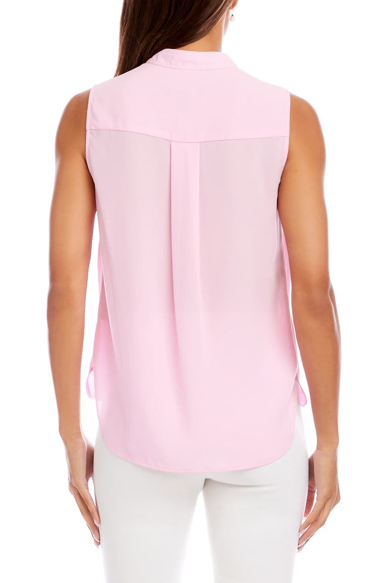 Sleeveless Crepe Top, Alternate, color, PINK