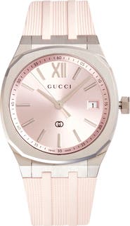 Gucci 25H Rubber Strap Watch, 36mm