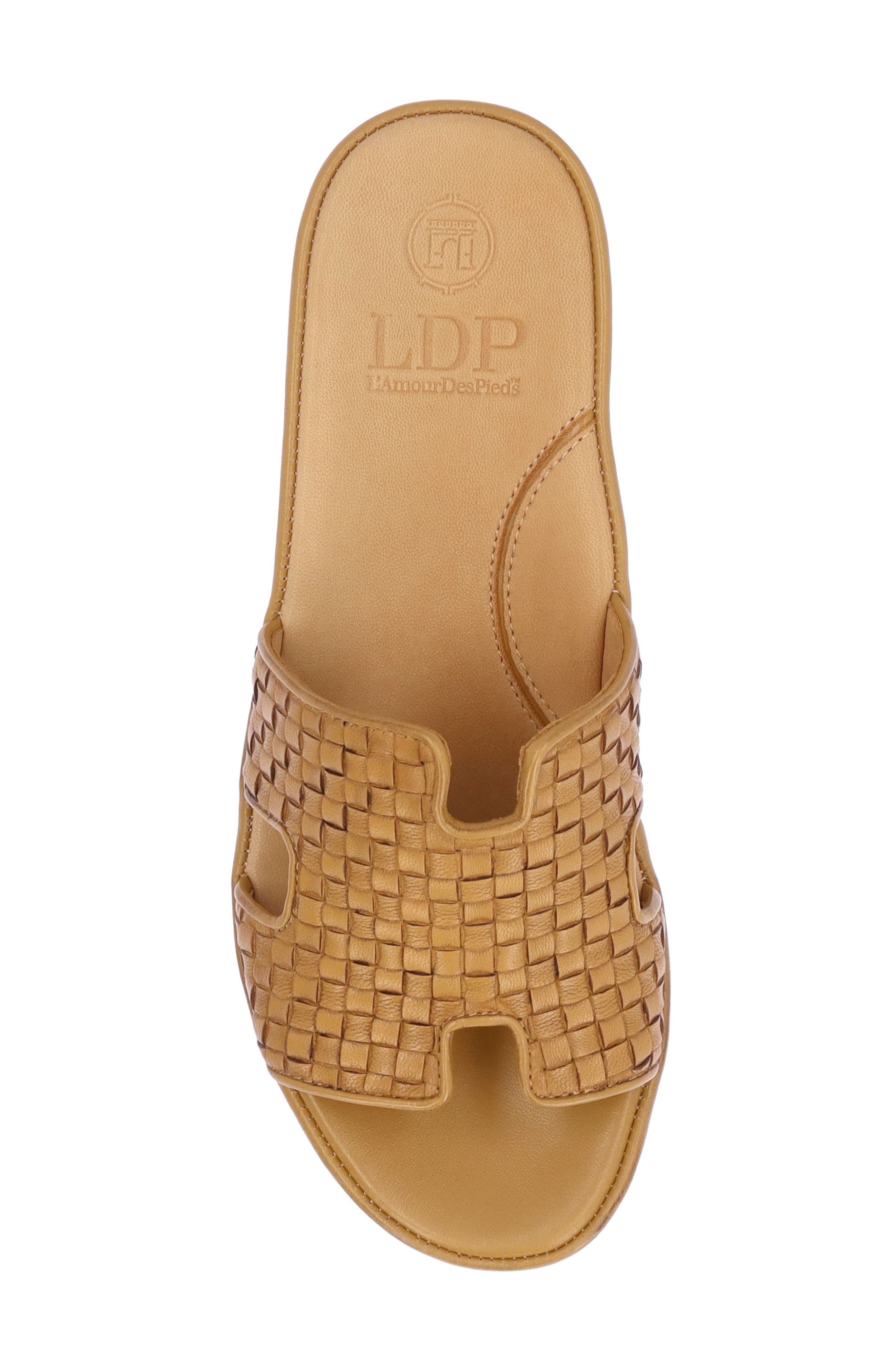 L'Amour des Pieds Cusaro Platform Wedge Slide Sandal, Alternate, color, Lioness