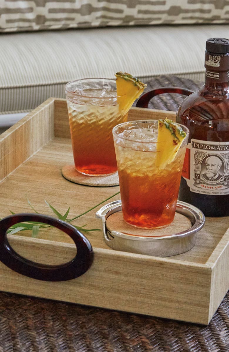 Mariposa 5-Pack Textured Signature Coasters, Alternate, color, 