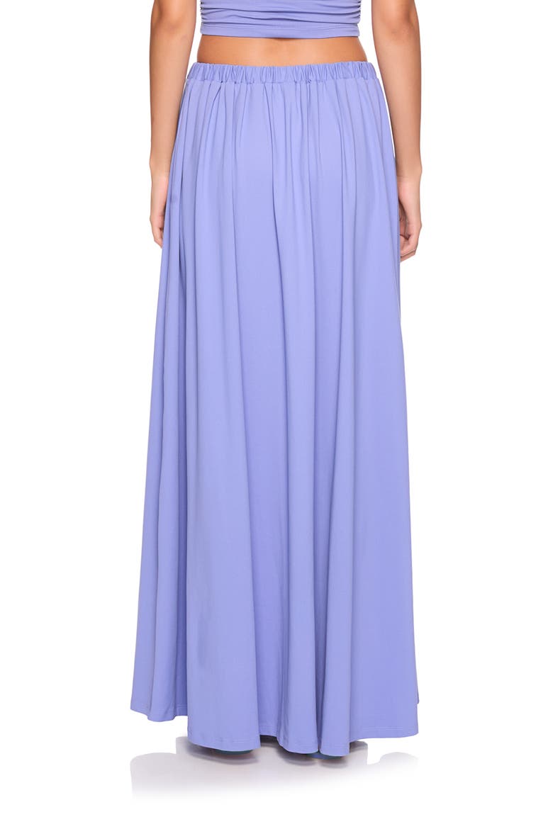 Side Slit Maxi Skirt, Alternate, color, BLUE VELVET