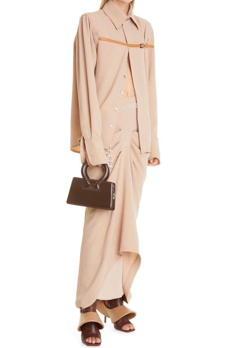 Luar Mini Ana Leather Top Handle Bag, Alternate, color,