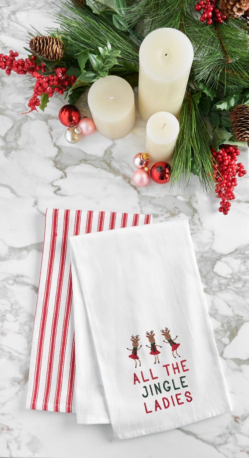 C & F Home C&f Home All The Jingle Ladies Towel In White