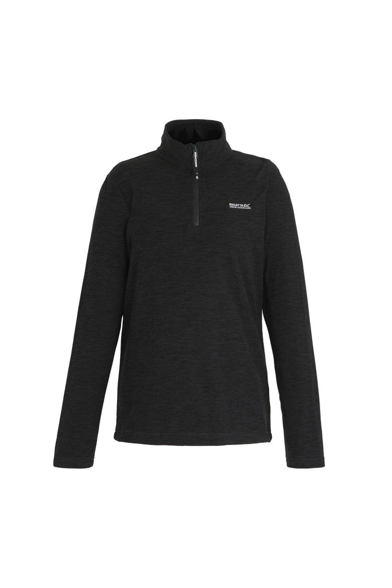 Sweetheart Quarter Zip Fleece Top, Main, color, Seal Grey