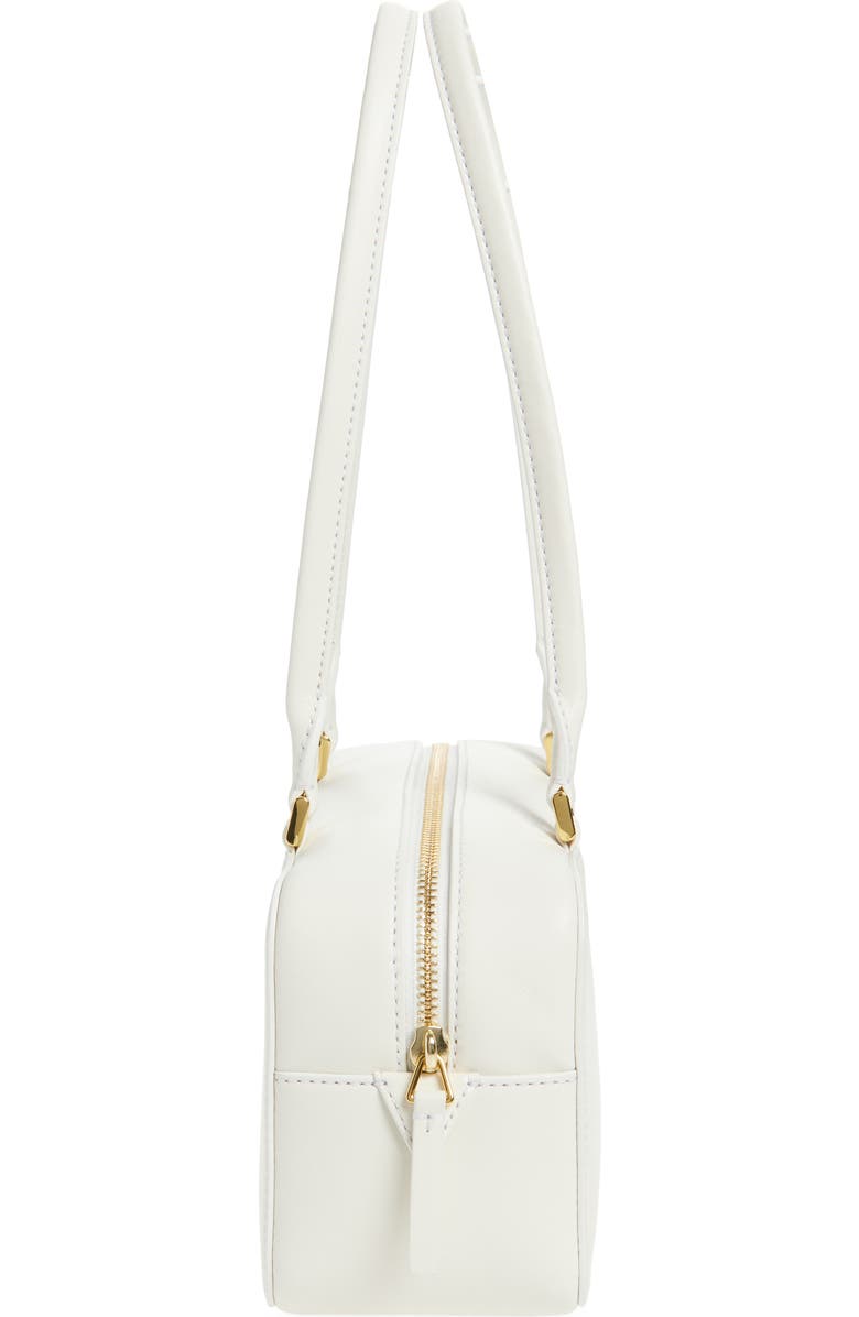 Veronica Beard Boxy Leather Shoulder Bag, Alternate, color, Off White