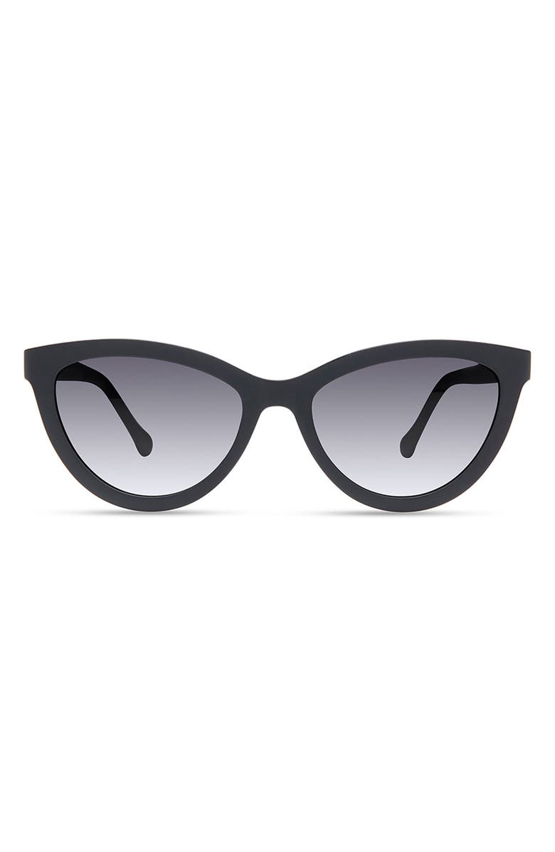 Eco Pearl Cat Eye Sunglasses, Main, color, Black - Sun
