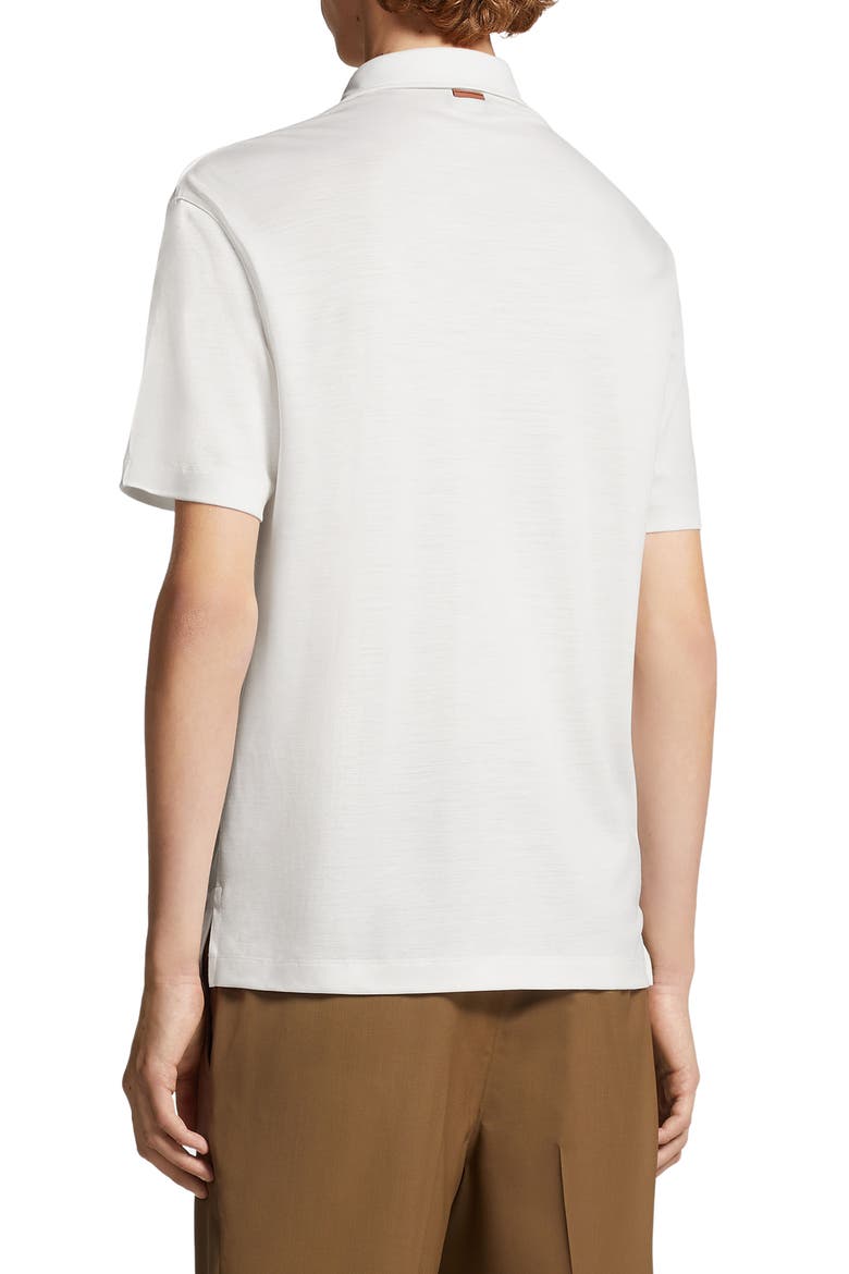 High Performance™ Wool Polo, Alternate, color, WHITE