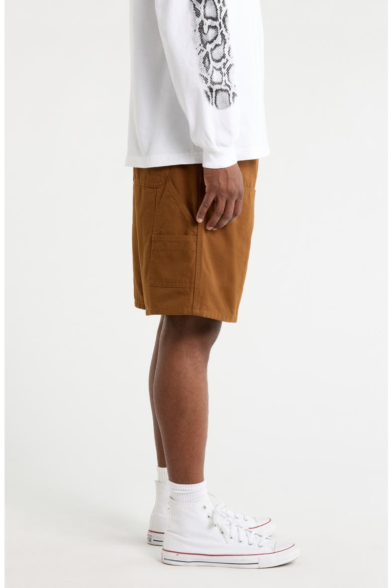 Double Knee Shorts, Alternate, color, H BROWN