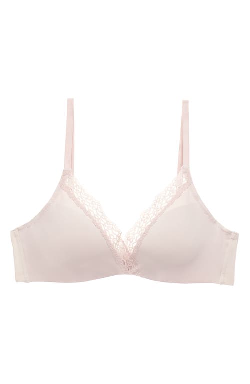 Natori Women's Simply Lace Contour Plunge Underwire Bra 721323 In Rose Beige