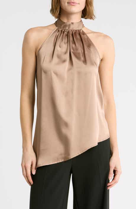 Halter Neck Asymmetrical Top