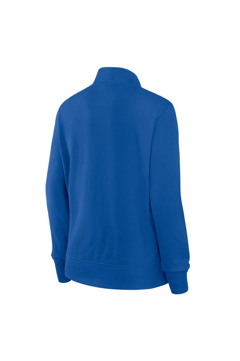 Women's Logo Athletic Royal New York Giants Velocity Quarter-Zip Jacket, Alternate, color, Royal