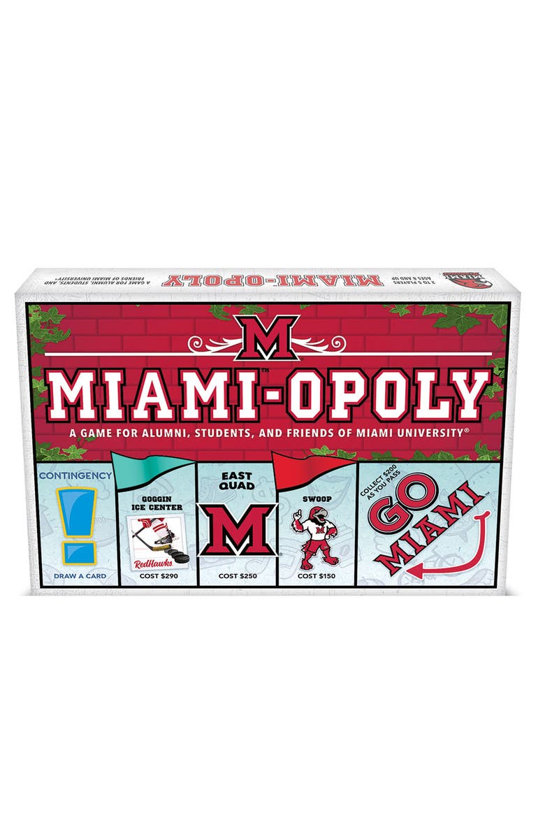 Miamiopoly University Themed Family Board Game, Ages 8+, Alternate, color, Multicolored