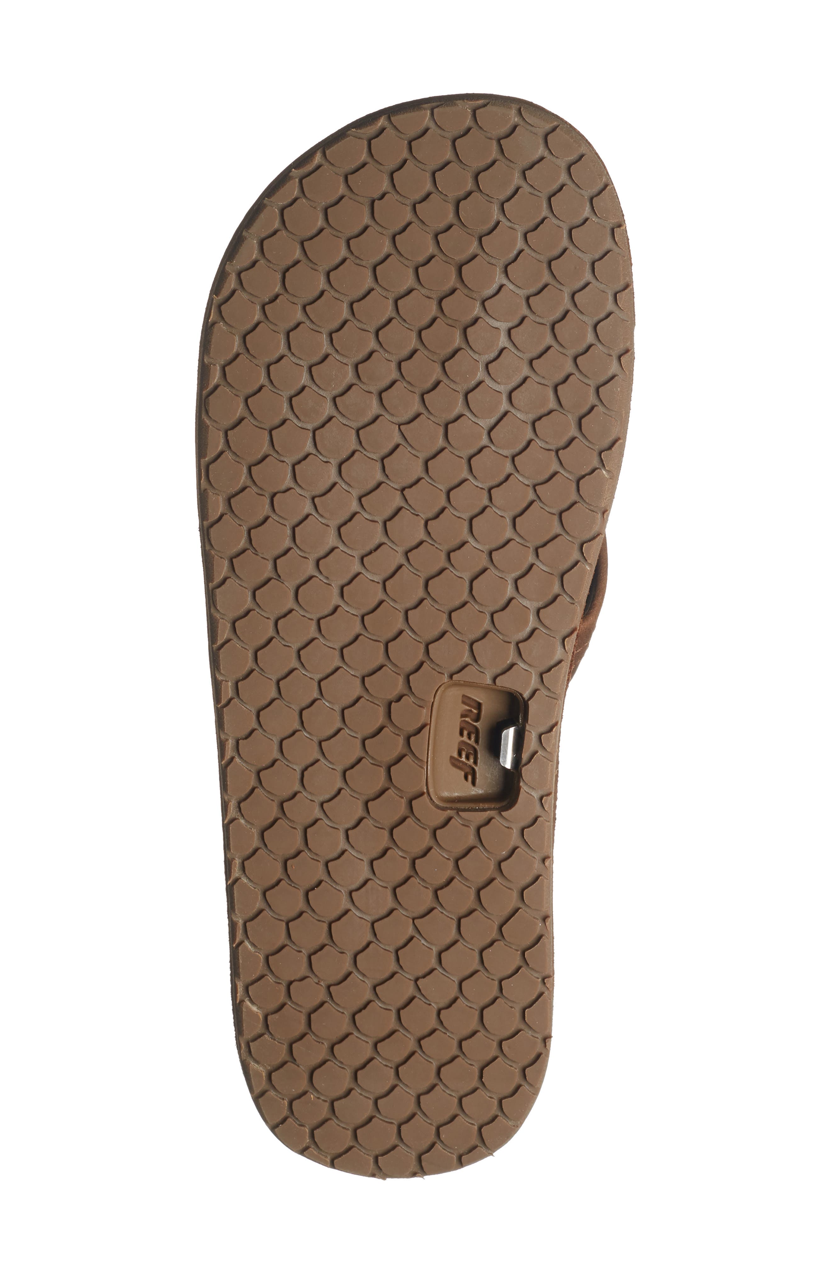 Reef x Faherty Draftsmen Flip Flop, Alternate, color, Dark Brown