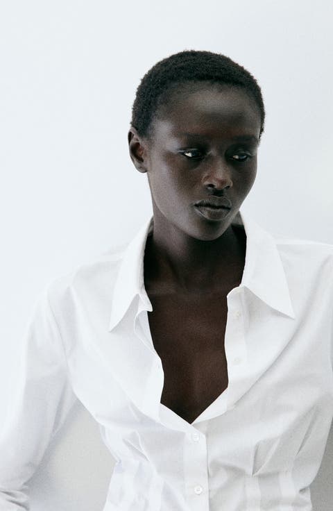 Cropped Cotton Shirt