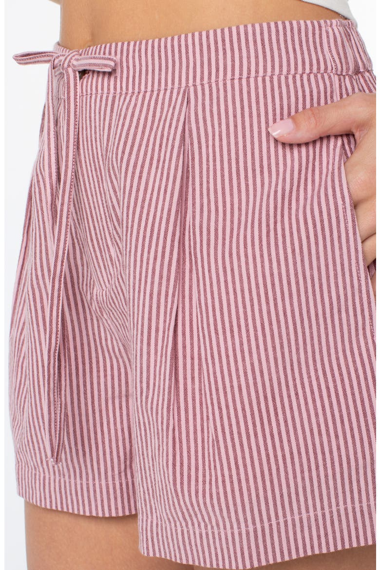 Mavericks Striped Trouser Shorts, Alternate, color, PORT