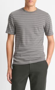 Vince Stripe Crewneck T-Shirt