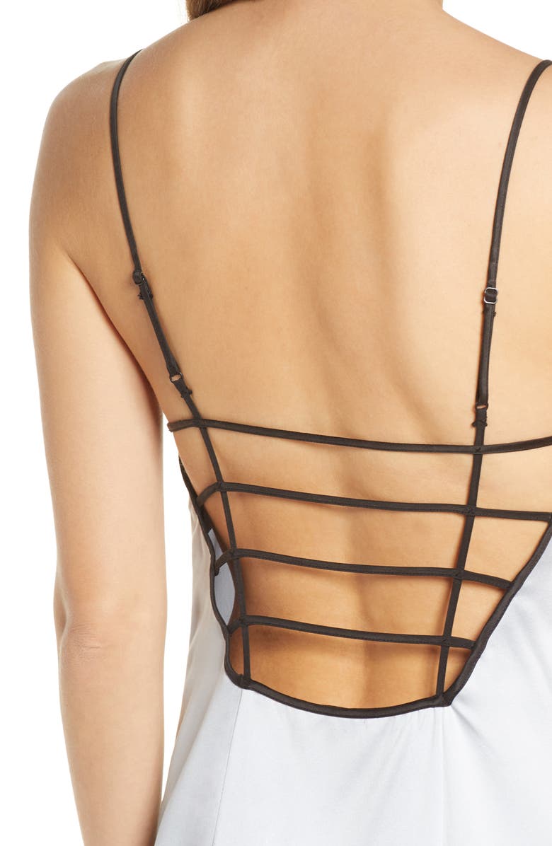 Kiki de Montparnasse Midi Silk Nightgown, Alternate, color, 