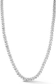 CHLOE AND MADISON Cubic Zirconia Chevron Necklace