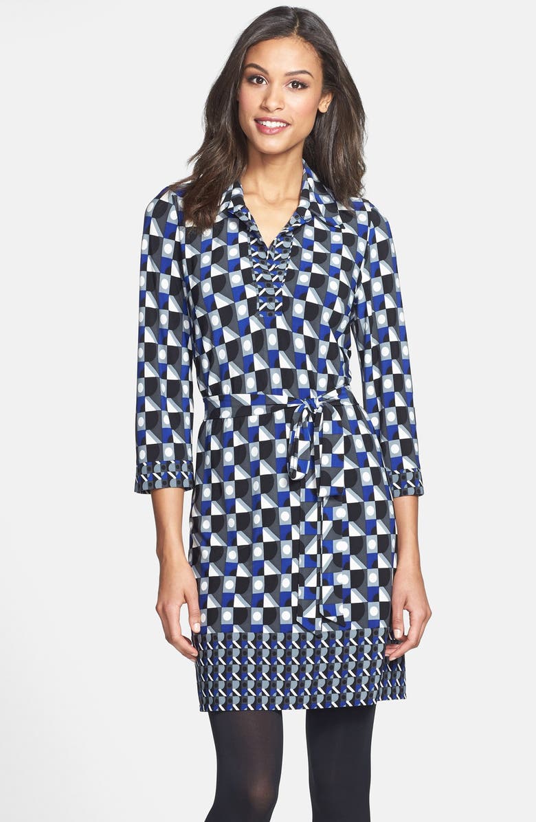 Laundry by Shelli Segal Matte Jersey Shirtdress, Alternate, color, 