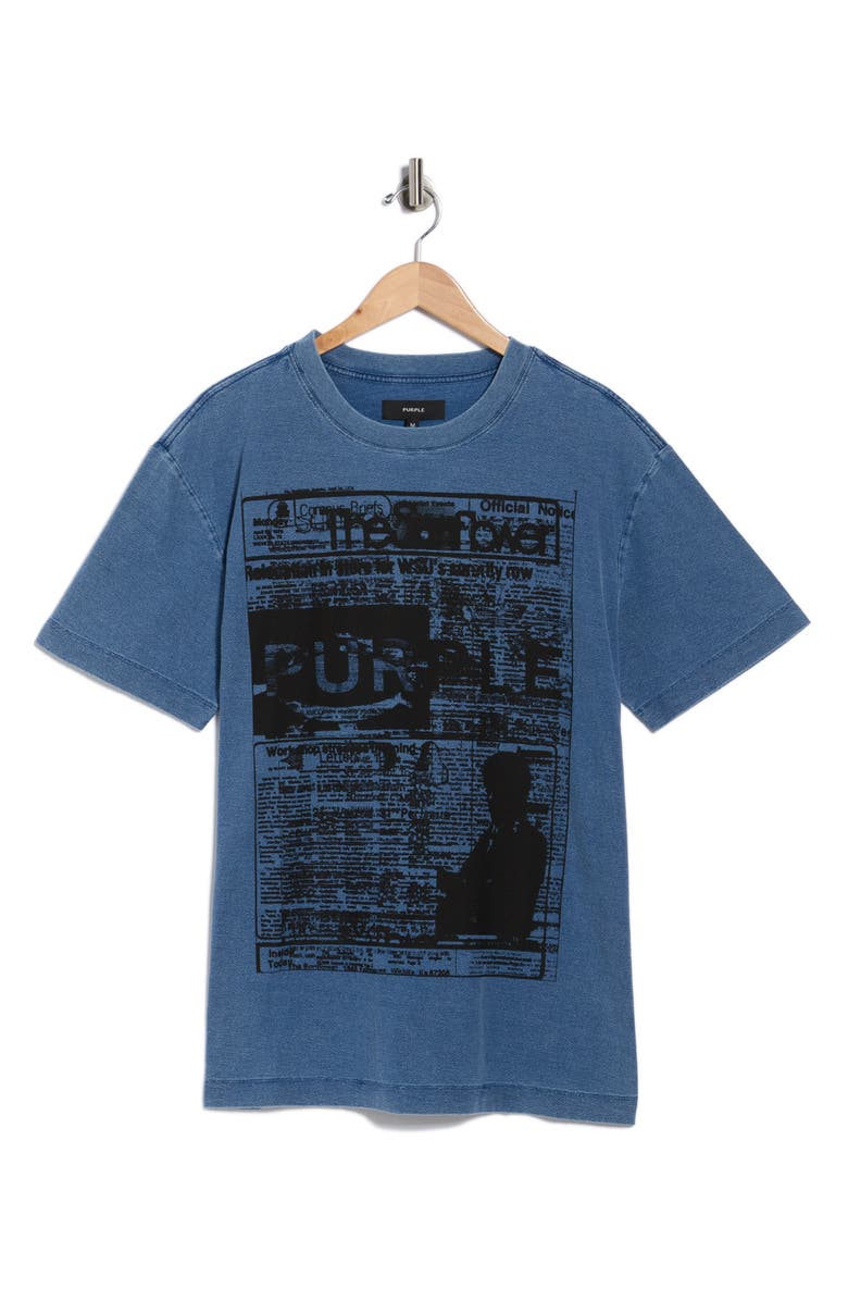 PURPLE BRAND Textured Jersey Graphic T-Shirt, Alternate, color,