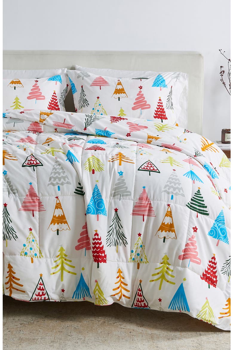Holiday 3-Piece Comforter Set, Main, color, HAPPY HILLSIDE