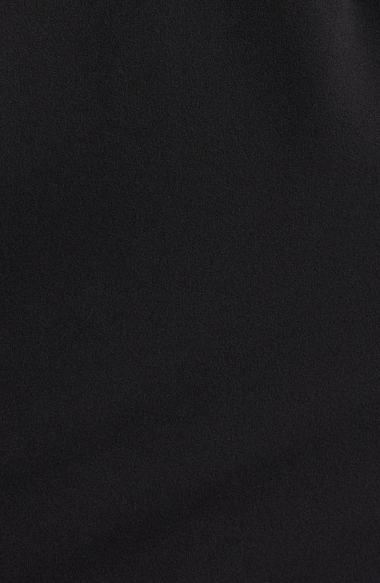 Connected Apparel Cape Sleeve Gown, Alternate, color, Black