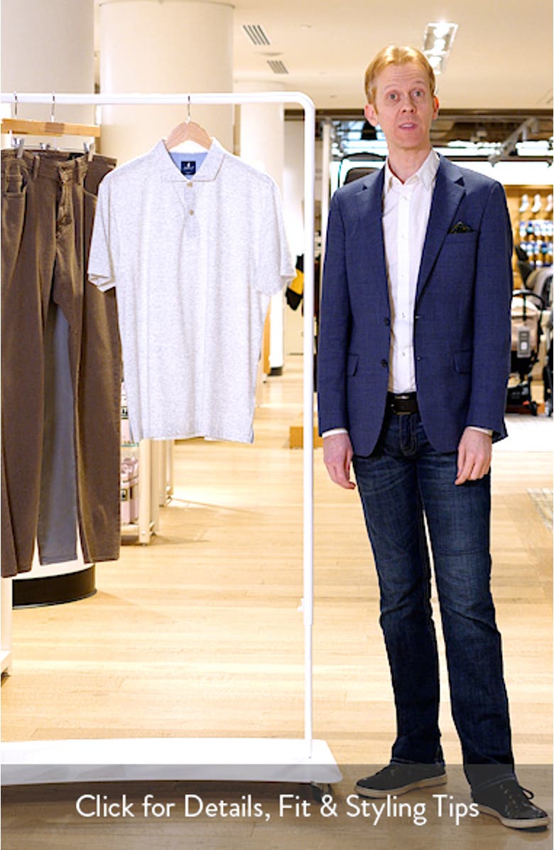 Thatcher Stripe Cotton Blend Polo, sales video thumbnail