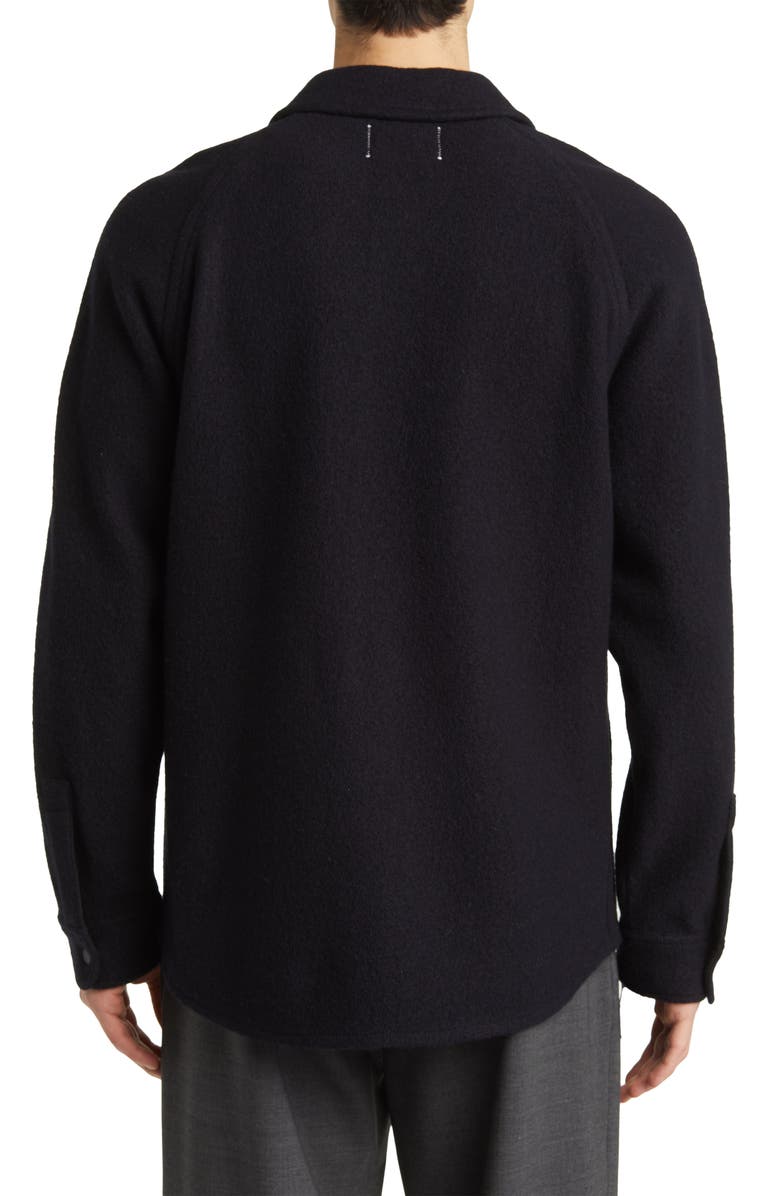 Reigning Champ Warden Boiled Wool Overshirt, Alternate, color,