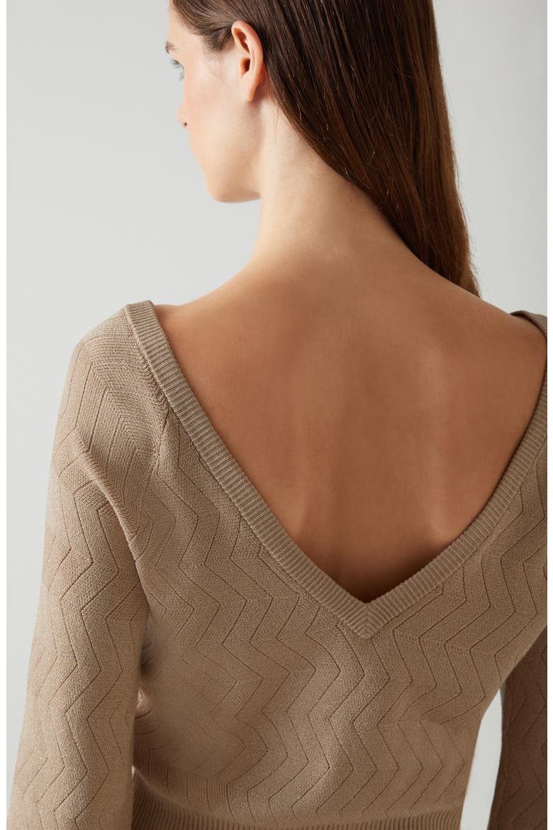 Goldie Metallic Sweater, Alternate, color, GOLD
