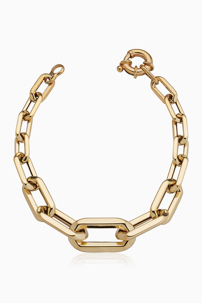 14K Yellow Gold Aurum Link Bracelet, Main, color, Yellow Gold